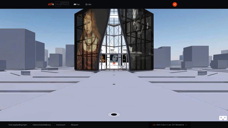 Screenshot der Digitalen Kunsthalle