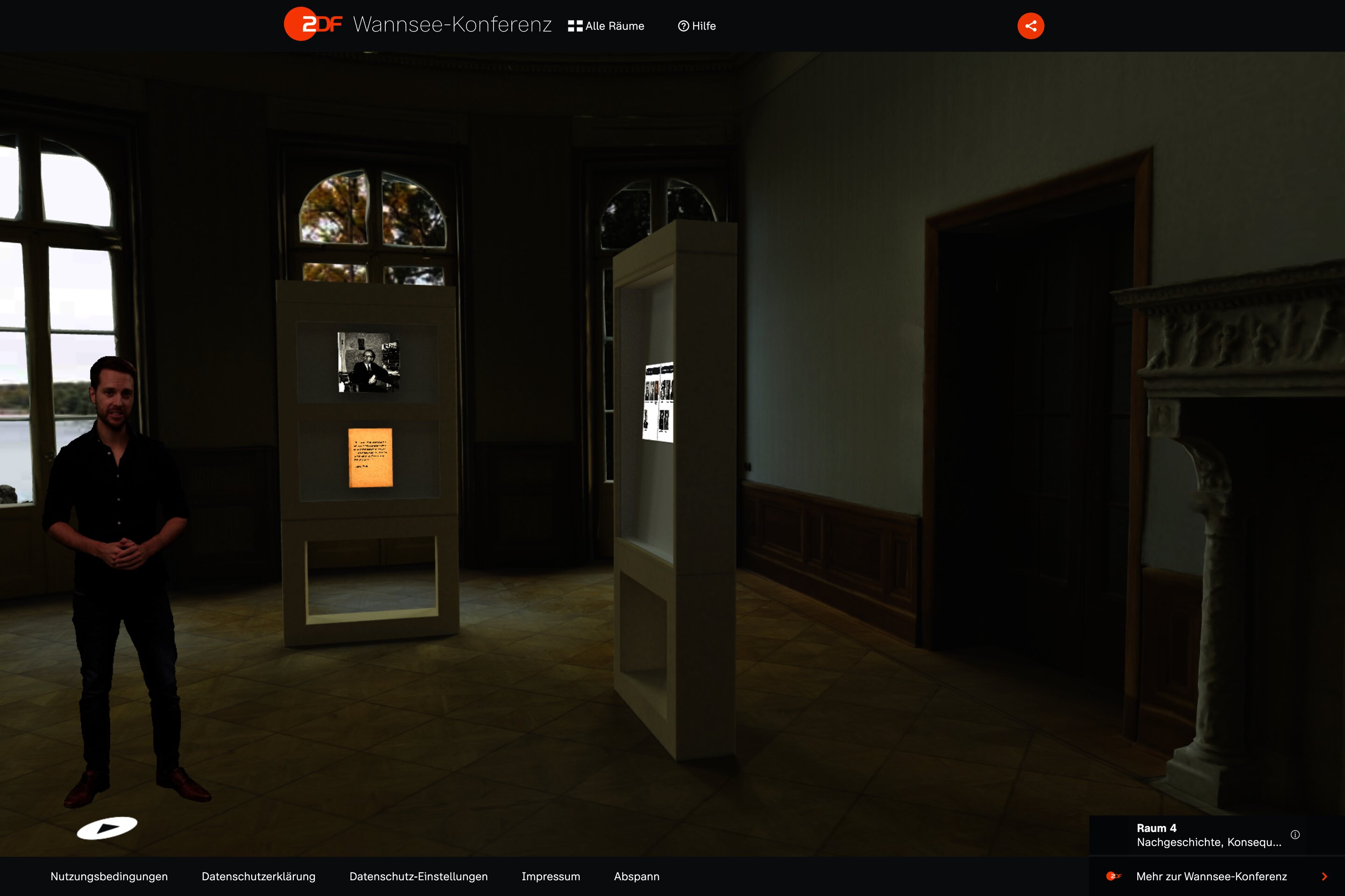 Ein photoganymetrisch erfaßter Raum wird hier in 360° visualisiert